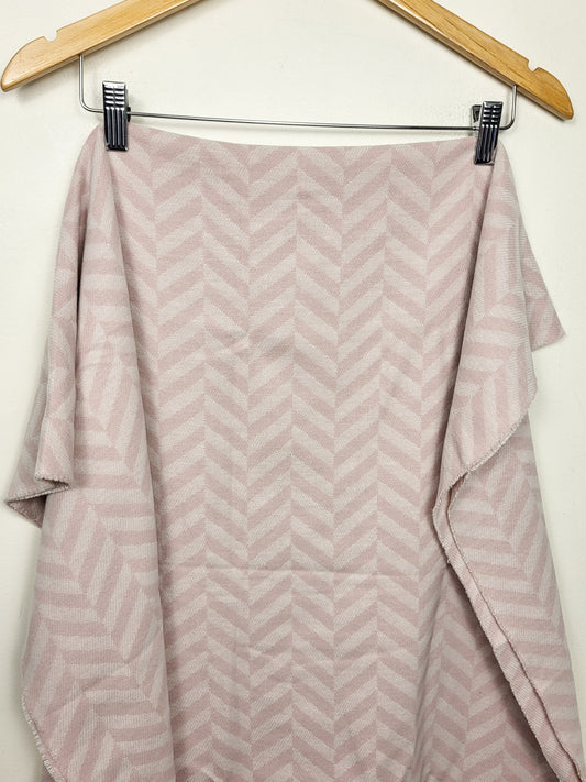 NEW - Love and Lore pink herringbone print scarf
