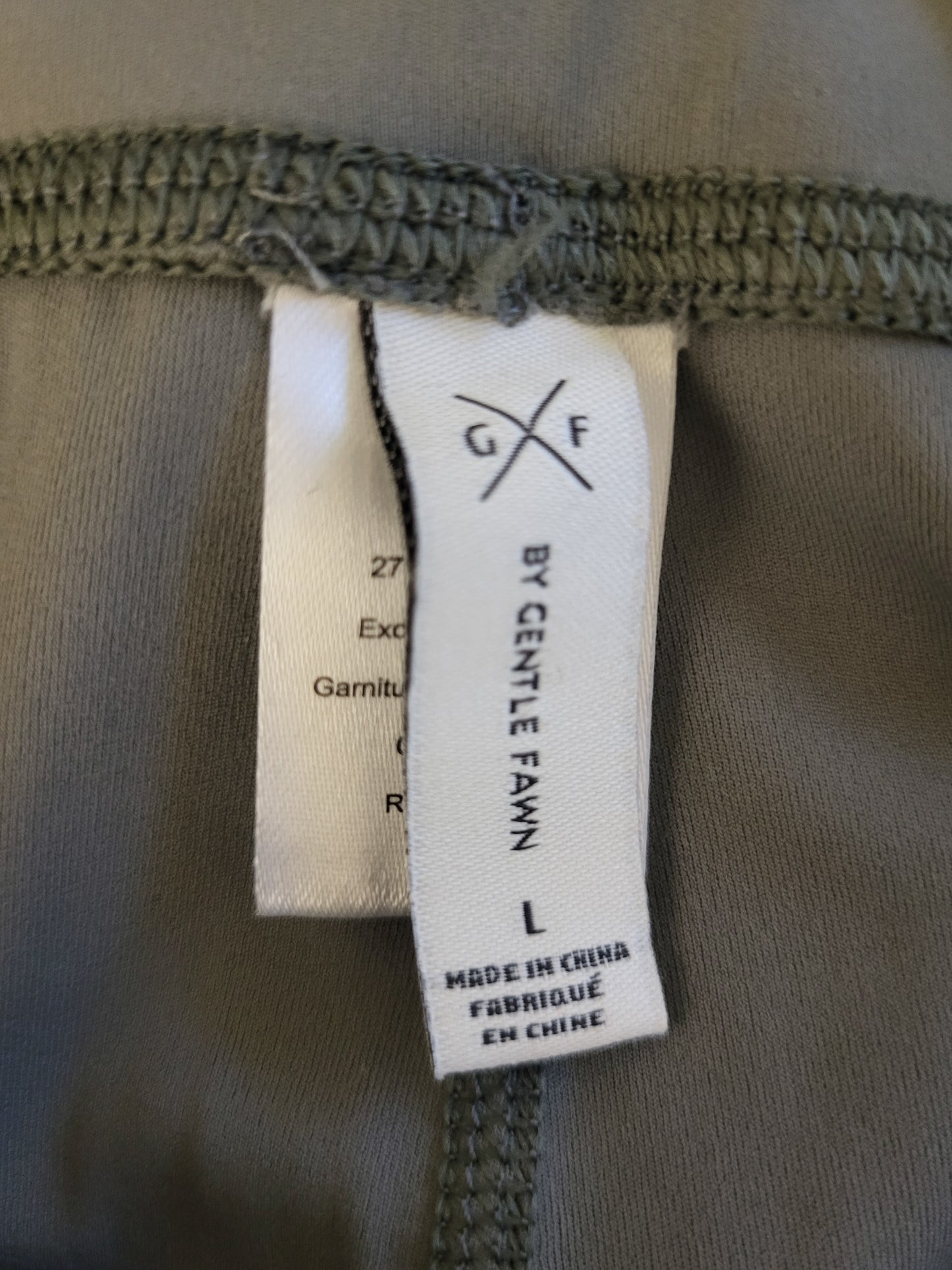Gentle Fawn "Horizon" leggings in slate colour | Size LARGE