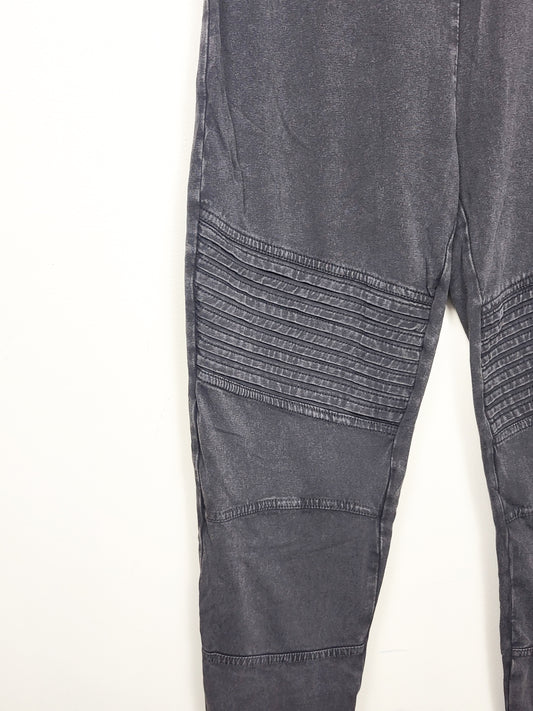 BP by Nordstrom distressed grey moto style leggings | Size MEDIUM