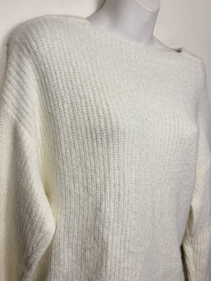 NEW - Timber and Gray cream coloured Details open-back sweater | Size MEDIUM