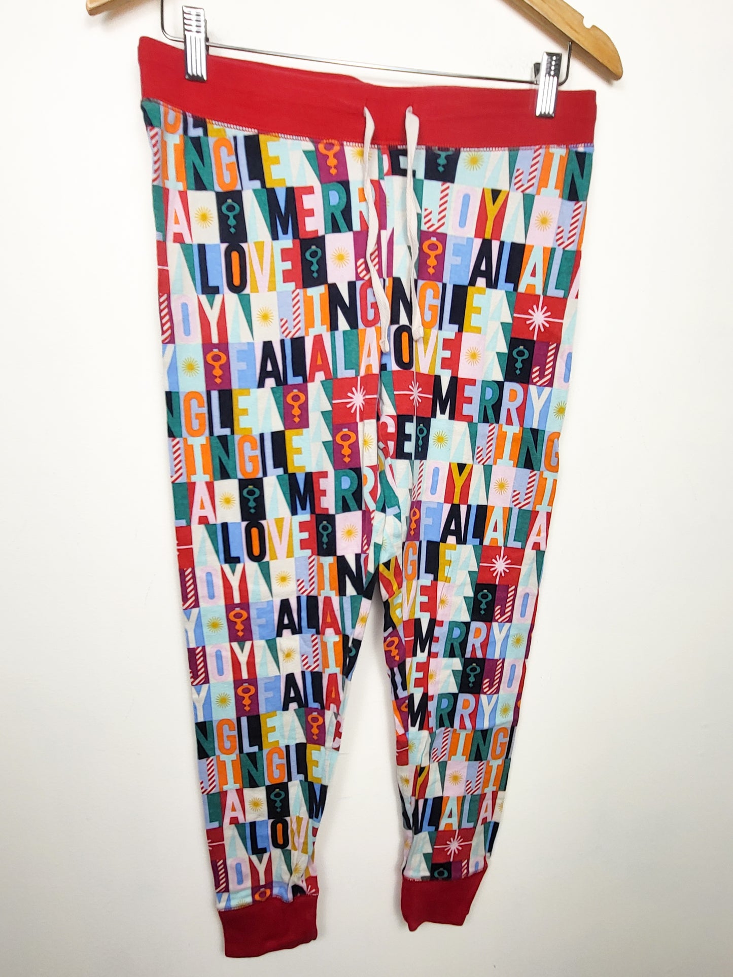 Indigo organic cotton 2pc holiday themed PJs | Size MEDIUM
