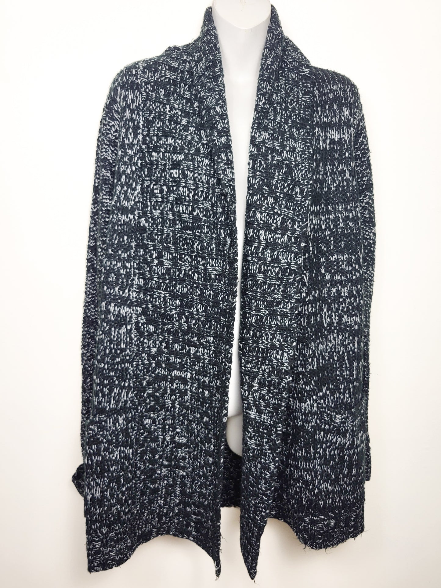 Amnesia Marled Knit Open Front Cardigan Sweater | Size MEDIUM