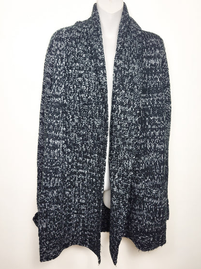 Amnesia Marled Knit Open Front Cardigan Sweater | Size MEDIUM