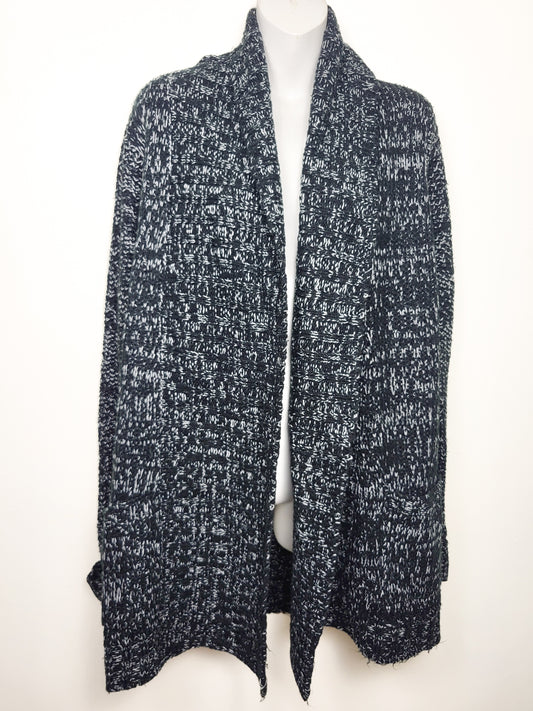 Amnesia Marled Knit Open Front Cardigan Sweater | Size MEDIUM