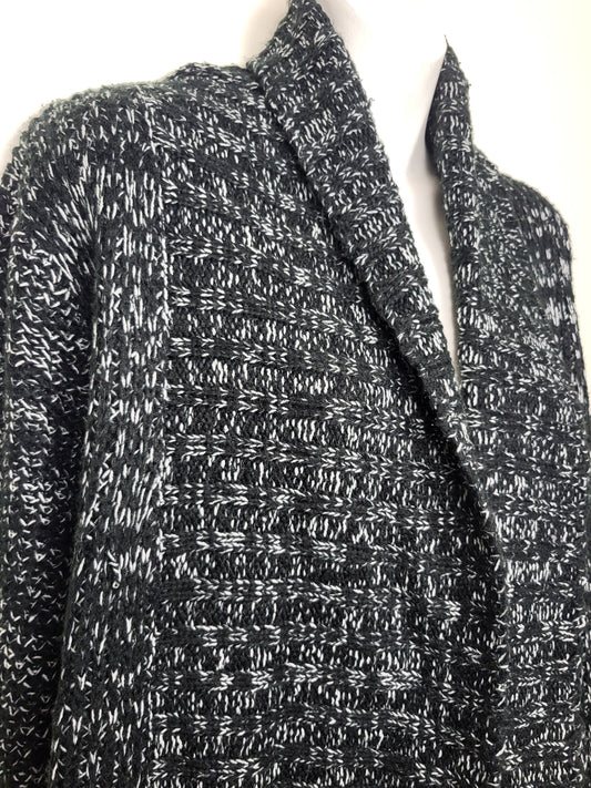 Amnesia Marled Knit Open Front Cardigan Sweater | Size MEDIUM