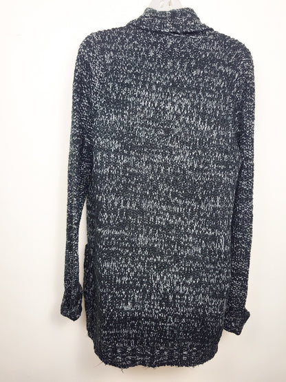 Amnesia Marled Knit Open Front Cardigan Sweater | Size MEDIUM