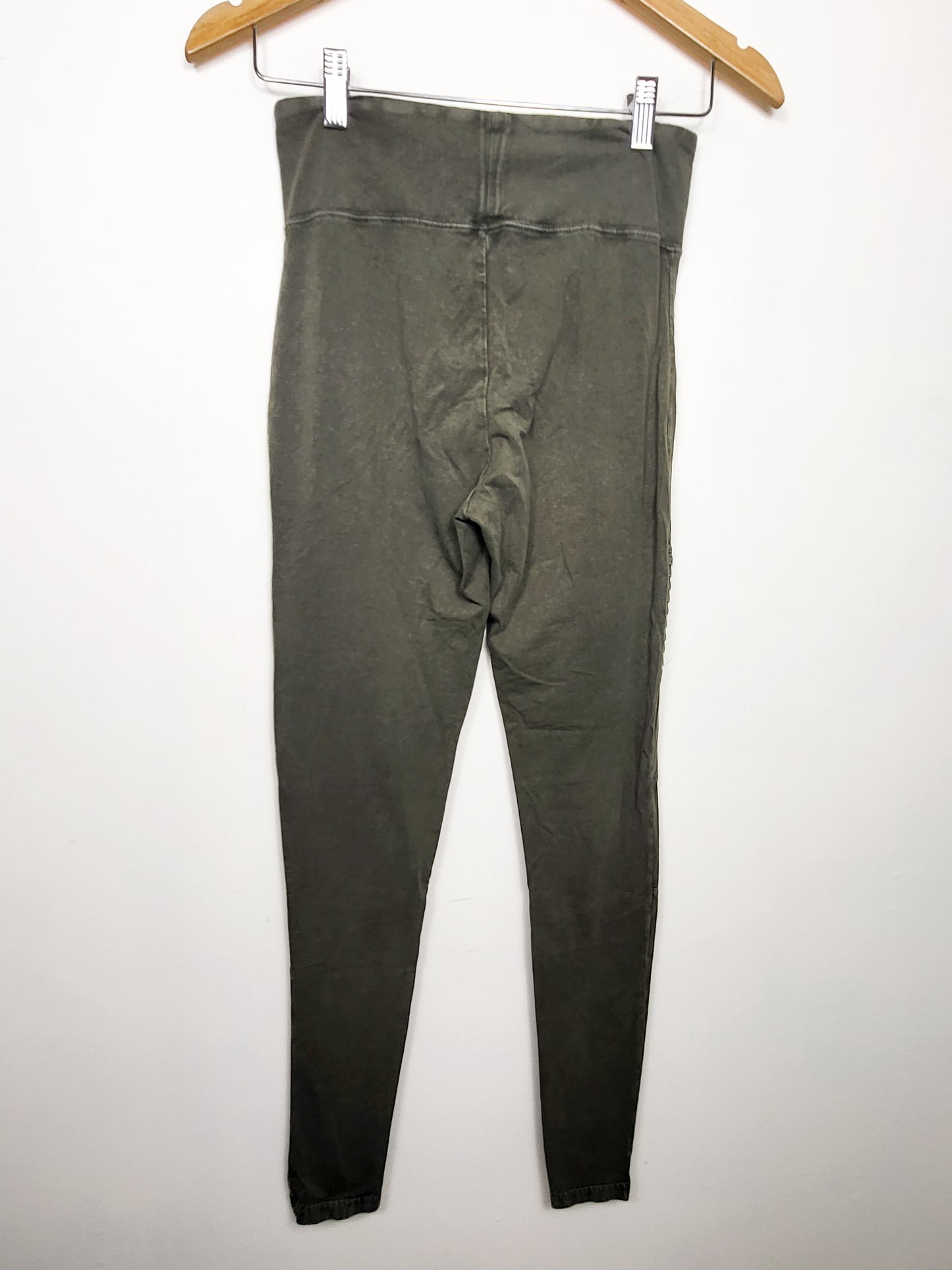 BP by Nordstrom distressed green moto style leggings | Size MEDIUM