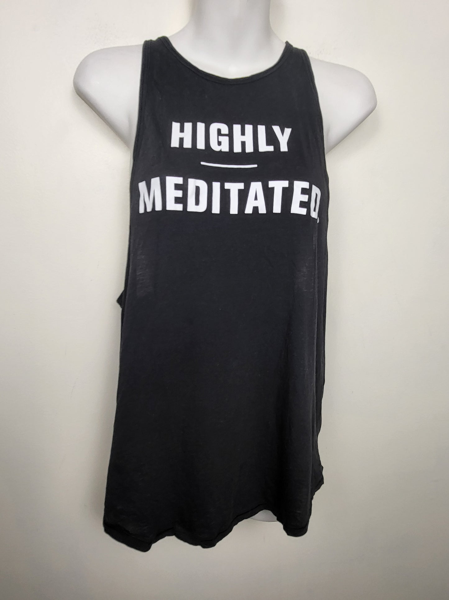 Lululemon Black "Highly Meditated"  Muscle Love Tank | Sizes like a small