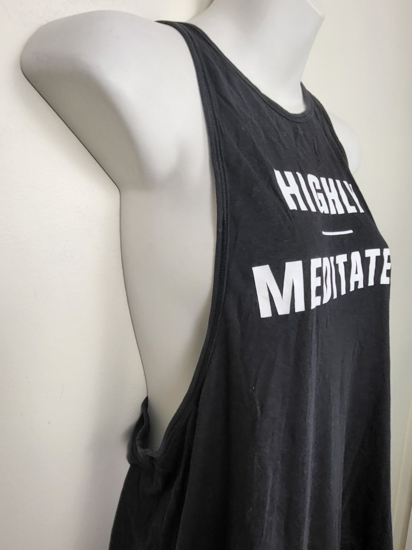 Lululemon Black "Highly Meditated"  Muscle Love Tank | Sizes like a small