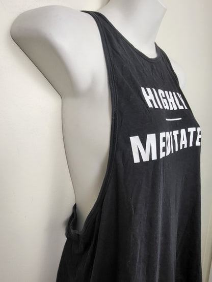 Lululemon Black "Highly Meditated"  Muscle Love Tank | Sizes like a small