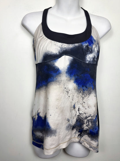 Lululemon Scoop Me Up Tank in Milky Way Multi Print / Black colorway | Size 8