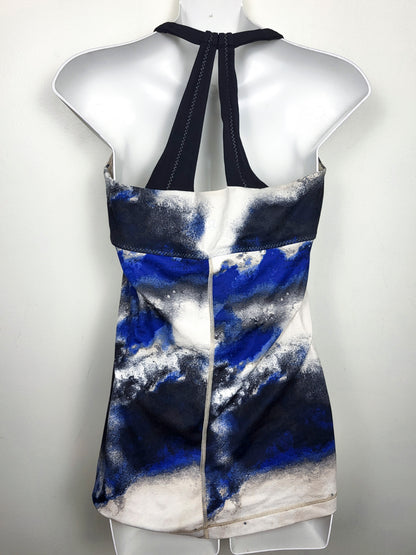Lululemon Scoop Me Up Tank in Milky Way Multi Print / Black colorway | Size 8