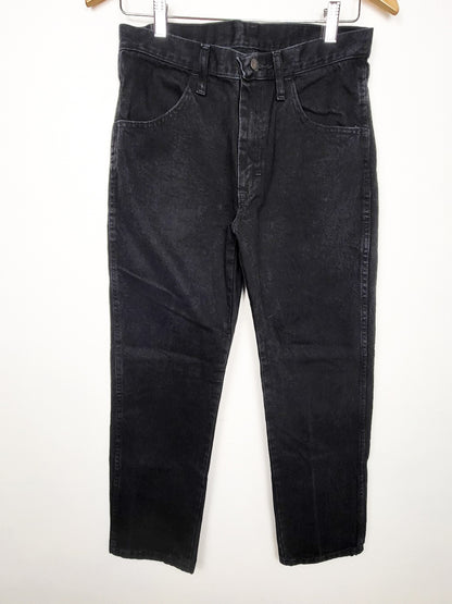 Vintage Y2K Rustler Straight Leg Black Denim Jeans | Size 30x30