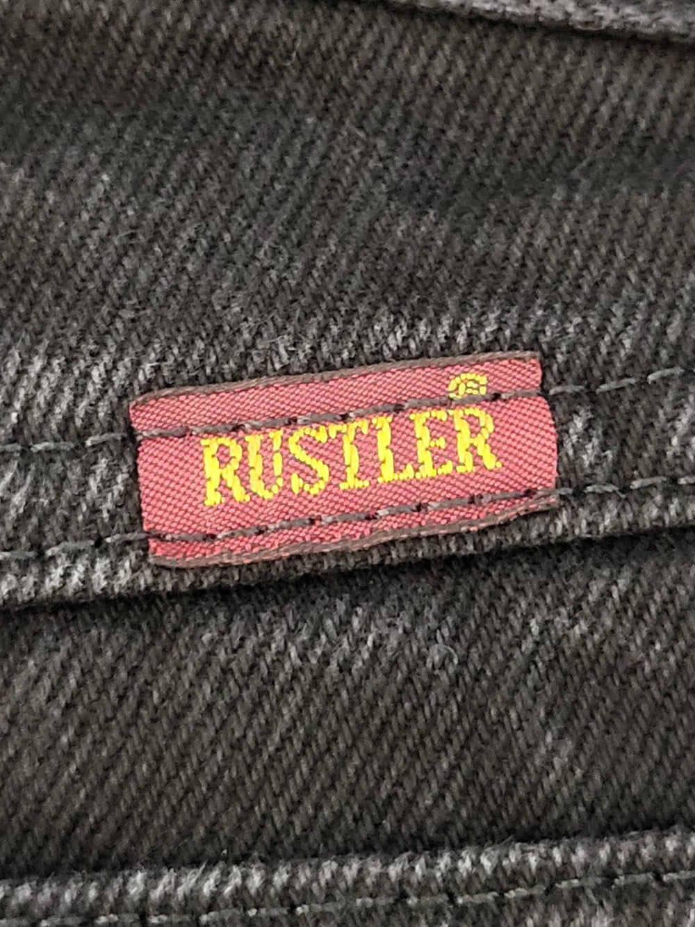 Vintage Y2K Rustler Straight Leg Black Denim Jeans | Size 30x30