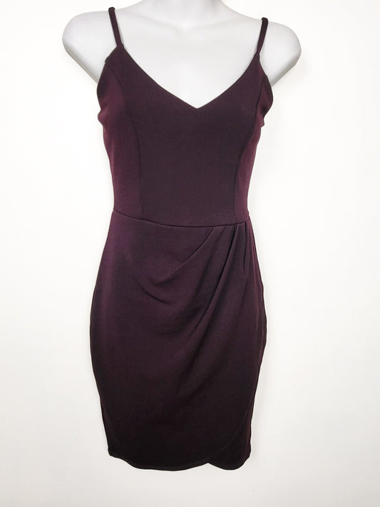 NEW - Eclipse plum purple spaghetti strap tulip dress | Size XS
