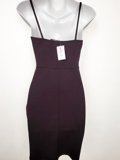 NEW - Eclipse plum purple spaghetti strap tulip dress | Size XS