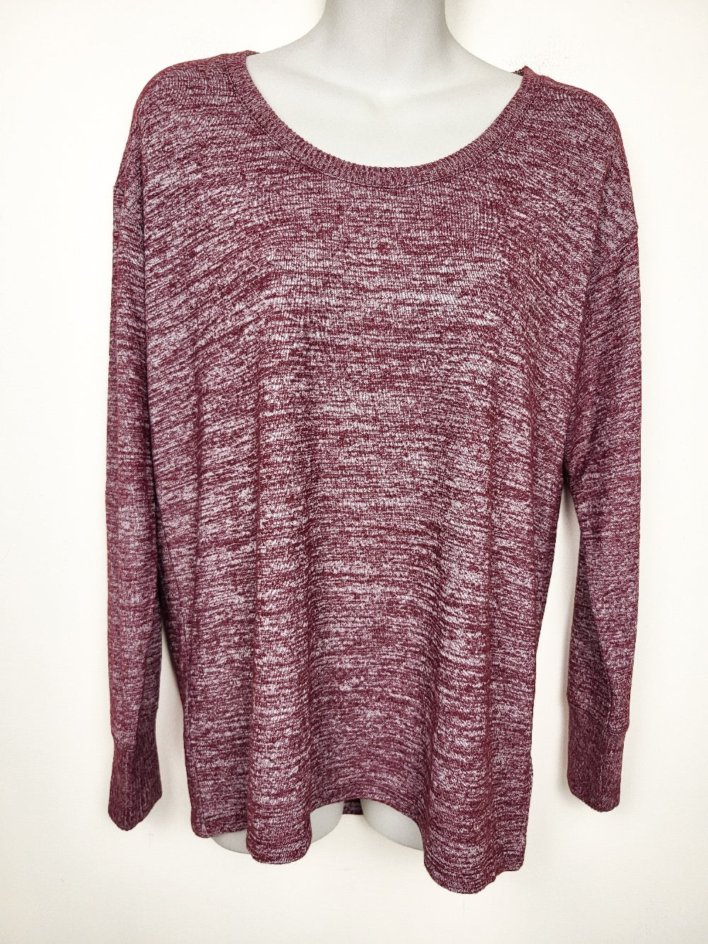 NEW - Gap Space-Dye Heathered Hi-Lo Crewneck Sweater | Size Small