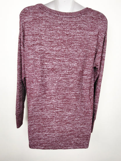 NEW - Gap Space-Dye Heathered Hi-Lo Crewneck Sweater | Size Small