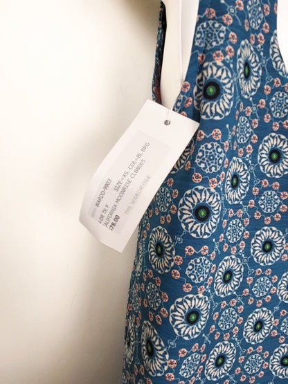 NEW - California Moonrise Teal Medallion Print Keyhole Shift Dress | Size XS