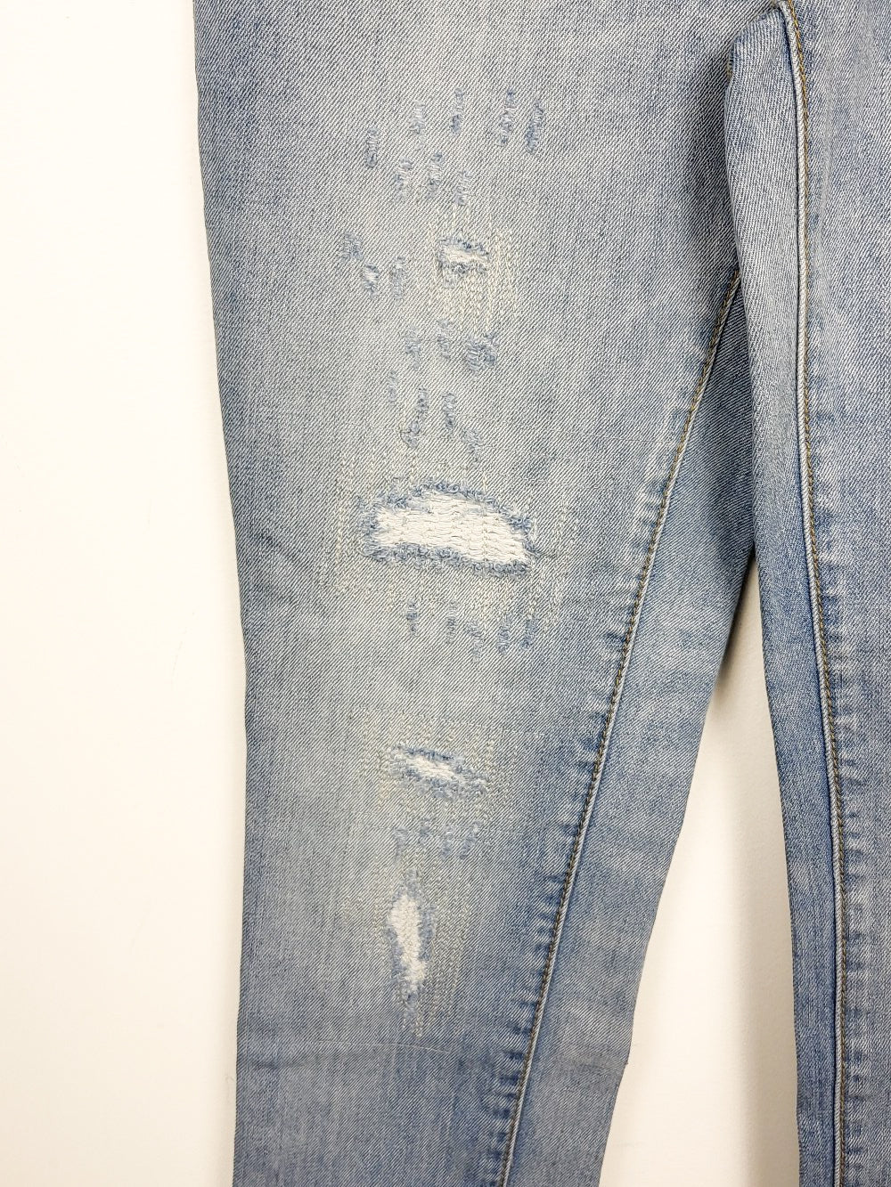 Gap Mid-Rise Cuffed Distressed Boyfriend Jeans | Tagged size 2 but measures as a 28 inch waist