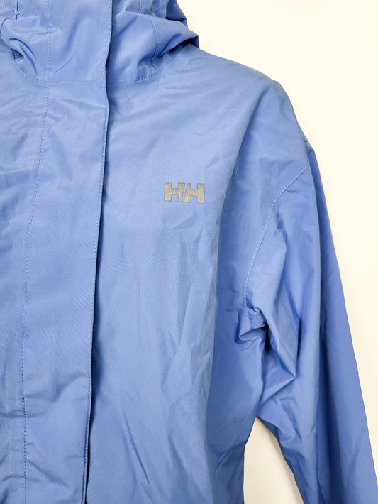 Helly Hansen Seven J Waterproof Rain Jacket in Cornflower Blue | Size MEDIUM