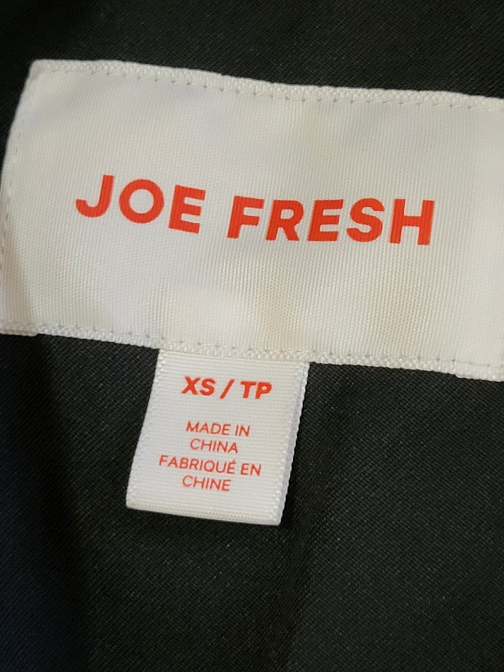 Joe Fresh Black Hooded Mid-Length Puffer Jacket | Size XS