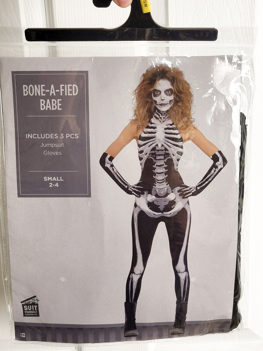 NEW -  Amscan "Bone-A-Fied Babe" Adult Skeleton Costume | Size SMALL