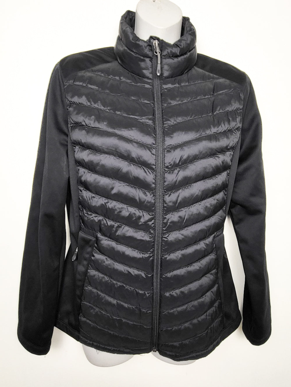 32 Degrees Heat Women's Mixed Media Full-Zip Packable Jacket  | Size SMALL