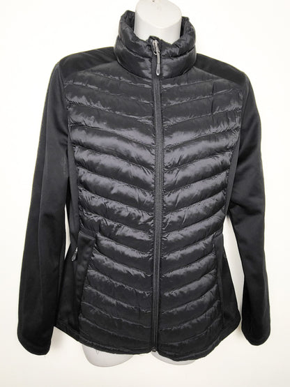 32 Degrees Heat Women's Mixed Media Full-Zip Packable Jacket  | Size SMALL