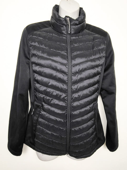 32 Degrees Heat Women's Mixed Media Full-Zip Packable Jacket  | Size SMALL