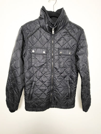 Old Khaki Diamond-Quilted Full-Zip Fleece Lined Bomber Jacket | Men's size XS