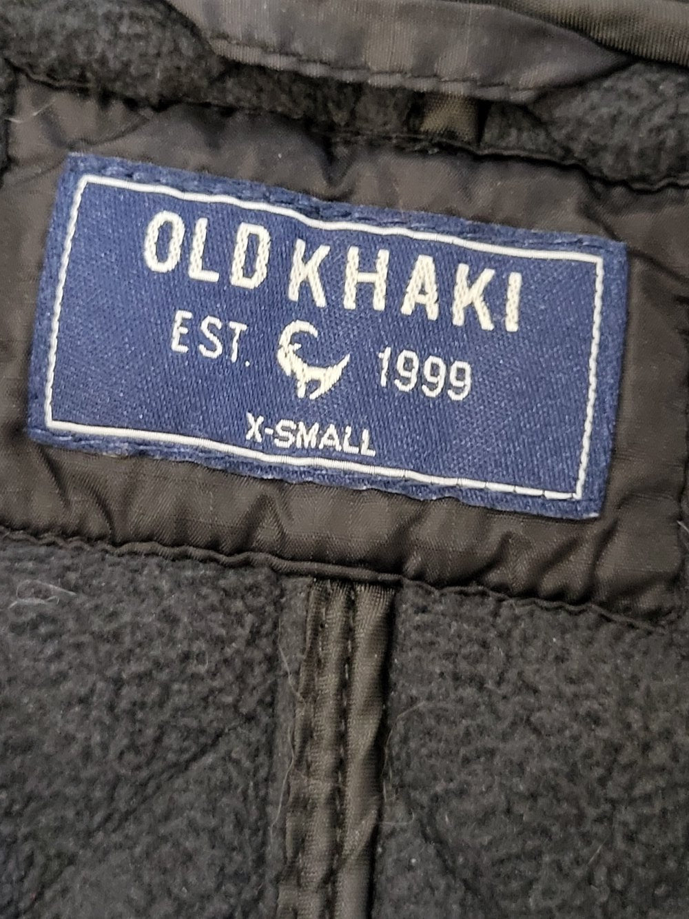 Old Khaki Diamond-Quilted Full-Zip Fleece Lined Bomber Jacket | Men's size XS