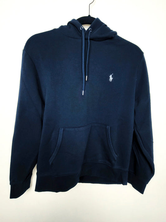 Polo Ralph Lauren navy double knit pullover hoodie | Men's size medium