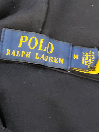 Polo Ralph Lauren navy double knit pullover hoodie | Men's size medium