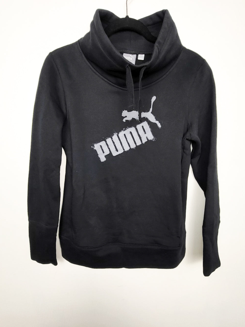 NEW - Puma black funnel cowl neck pullover hoodie | Size SMALL
