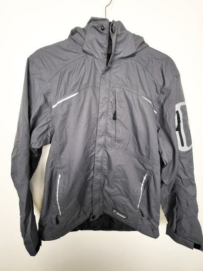 Wetskins grey hooded rain jacket | Men's size small