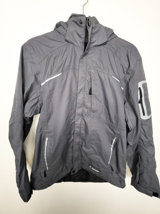 Wetskins grey hooded rain jacket | Men's size small
