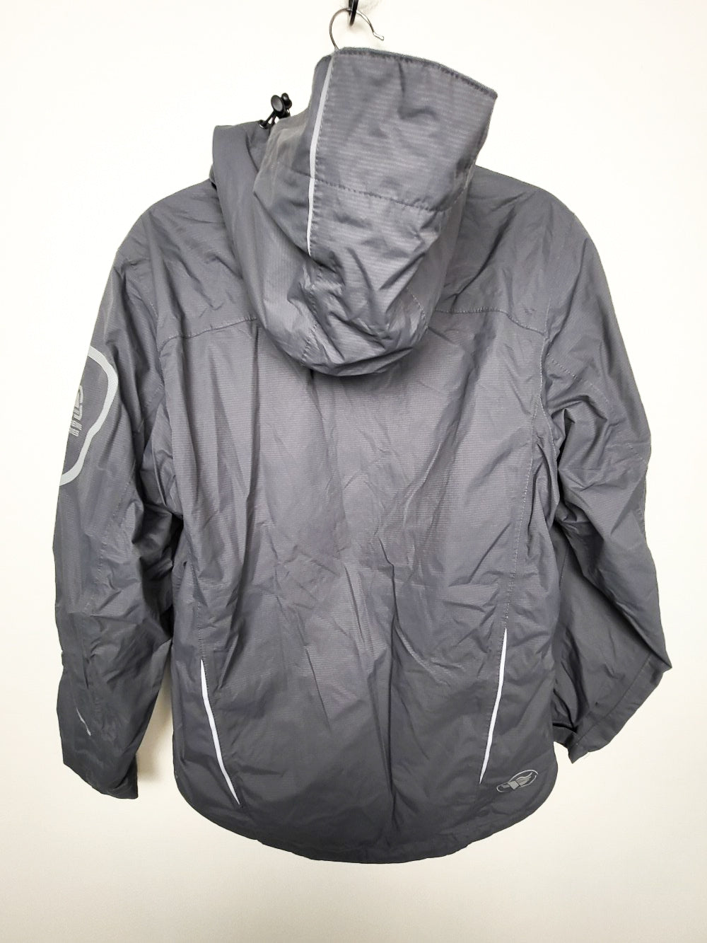 Wetskins grey hooded rain jacket | Men's size small