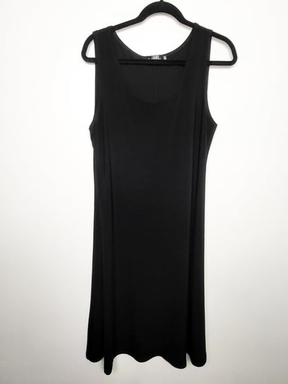 Sympli black "Nu" mid length tank dress | Size 14 - Made in Canada