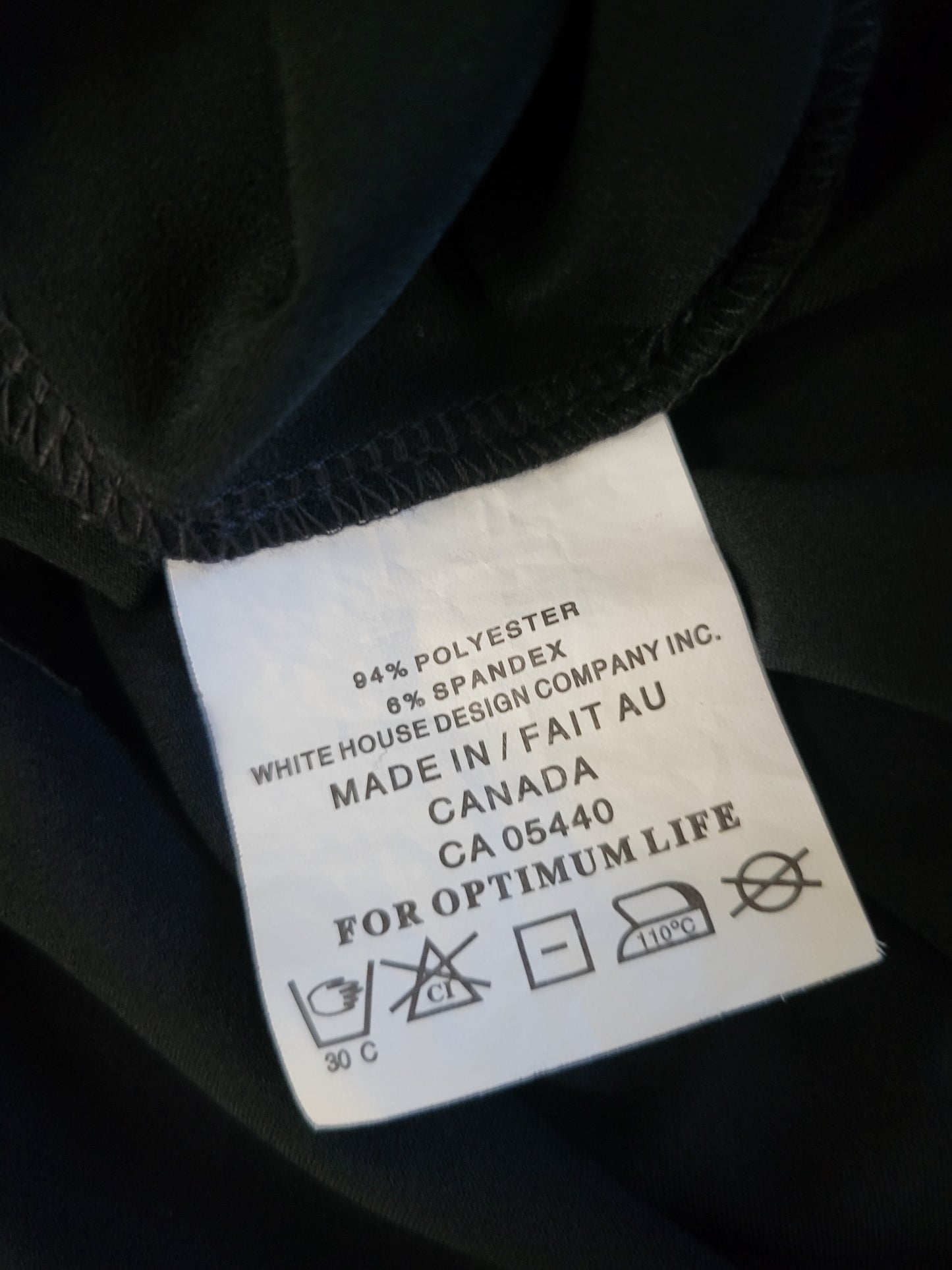 Sympli black "Nu" mid length tank dress | Size 14 - Made in Canada