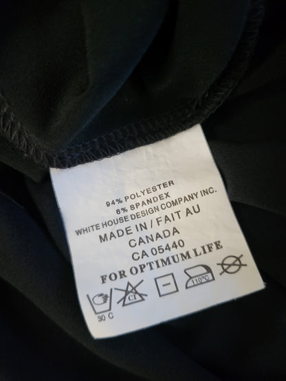 Sympli black "Nu" mid length tank dress | Size 14 - Made in Canada