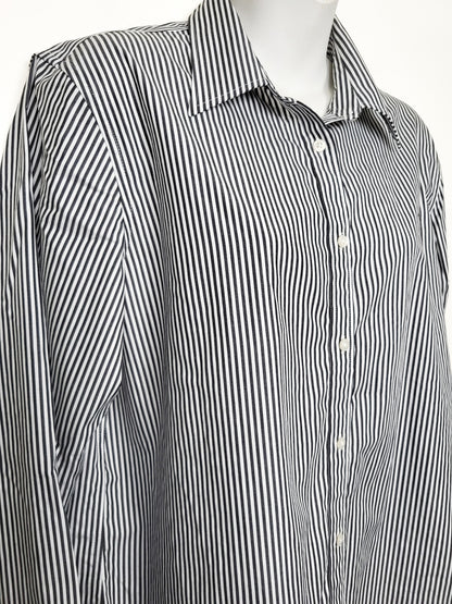 Lauren Ralph Lauren Striped Easy Care Cotton Button Down Shirt | Size XL