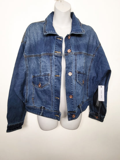 NEW - Tribal Jeans Drop Shoulder Cropped Denim Jacket | Size SMALL