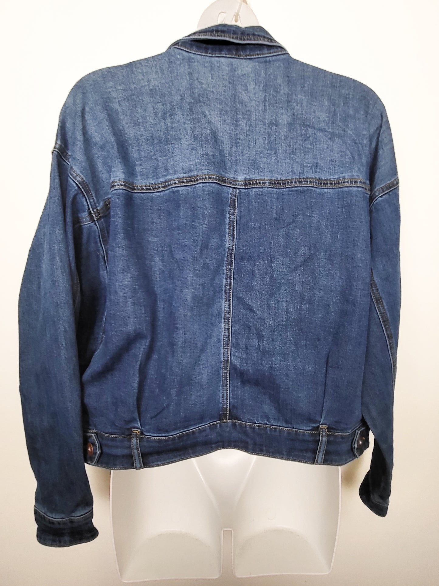 NEW - Tribal Jeans Drop Shoulder Cropped Denim Jacket | Size SMALL