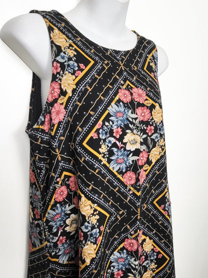 Maurices Diamond Scarf-Print Sleeveless Tunic Dress | Size SMALL