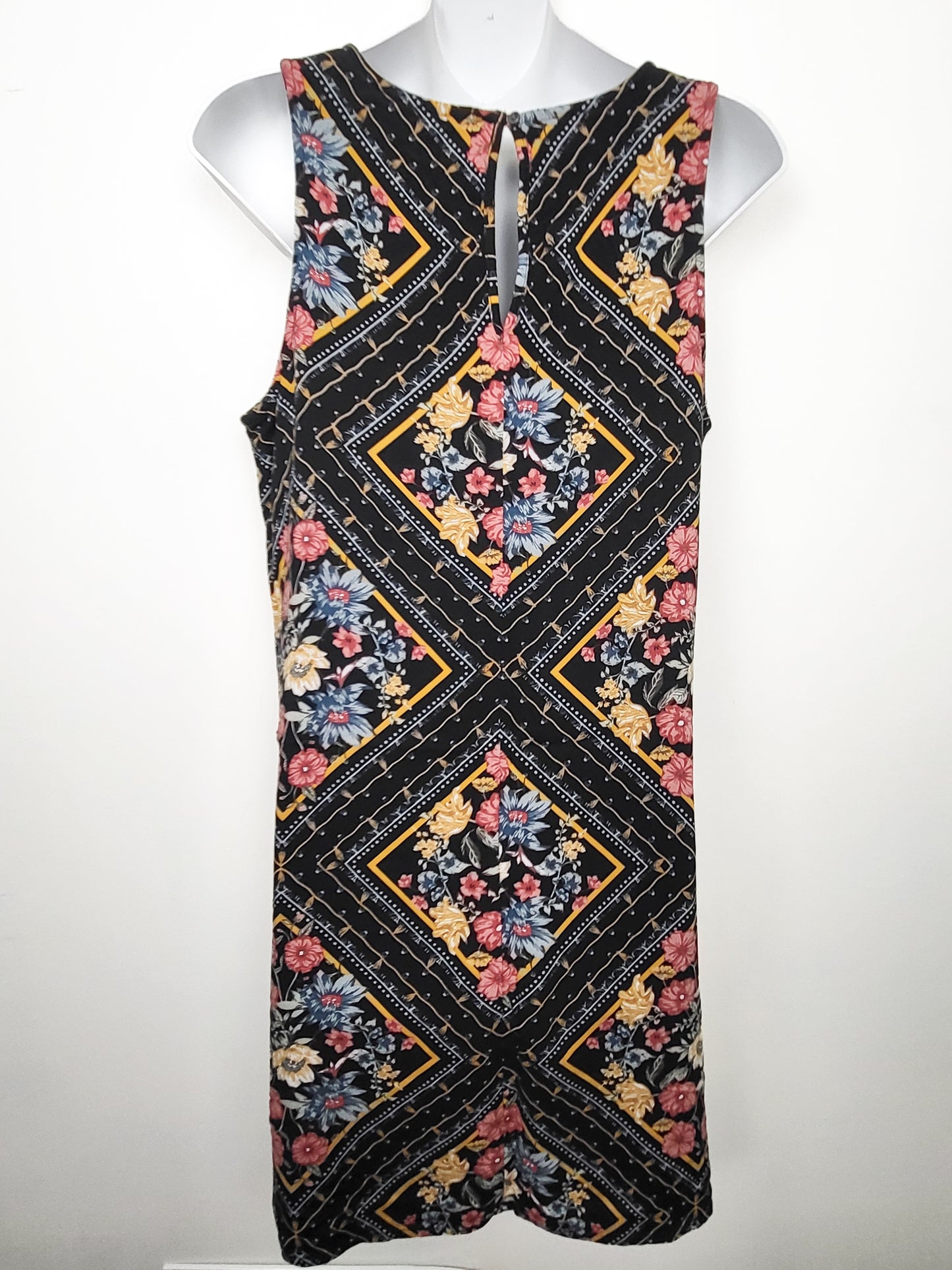 Maurices Diamond Scarf-Print Sleeveless Tunic Dress | Size SMALL