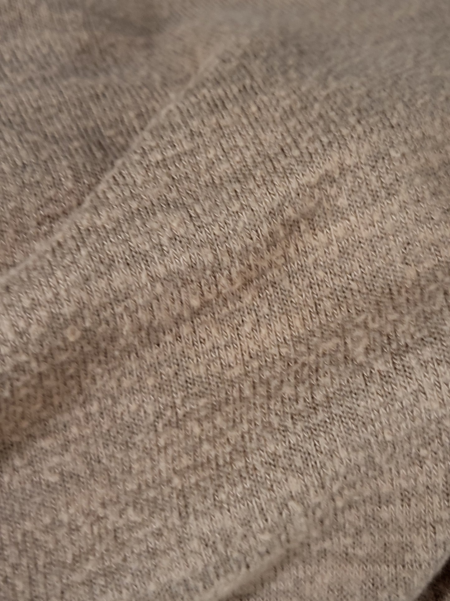 Abercrombie & Fitch Camel Colour Soft & Cozy V-Neck Side-Ribbed Sweater | Size MEDIUM