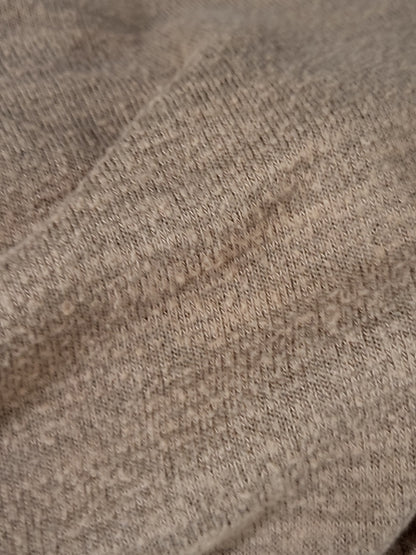 Abercrombie & Fitch Camel Colour Soft & Cozy V-Neck Side-Ribbed Sweater | Size MEDIUM