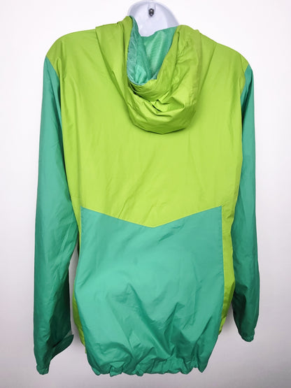 Columbia Women's Two-Tone Green Flash Forward Windbreaker Jacket | Size MEDIUM