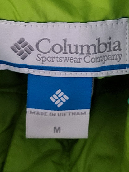 Columbia Women's Two-Tone Green Flash Forward Windbreaker Jacket | Size MEDIUM